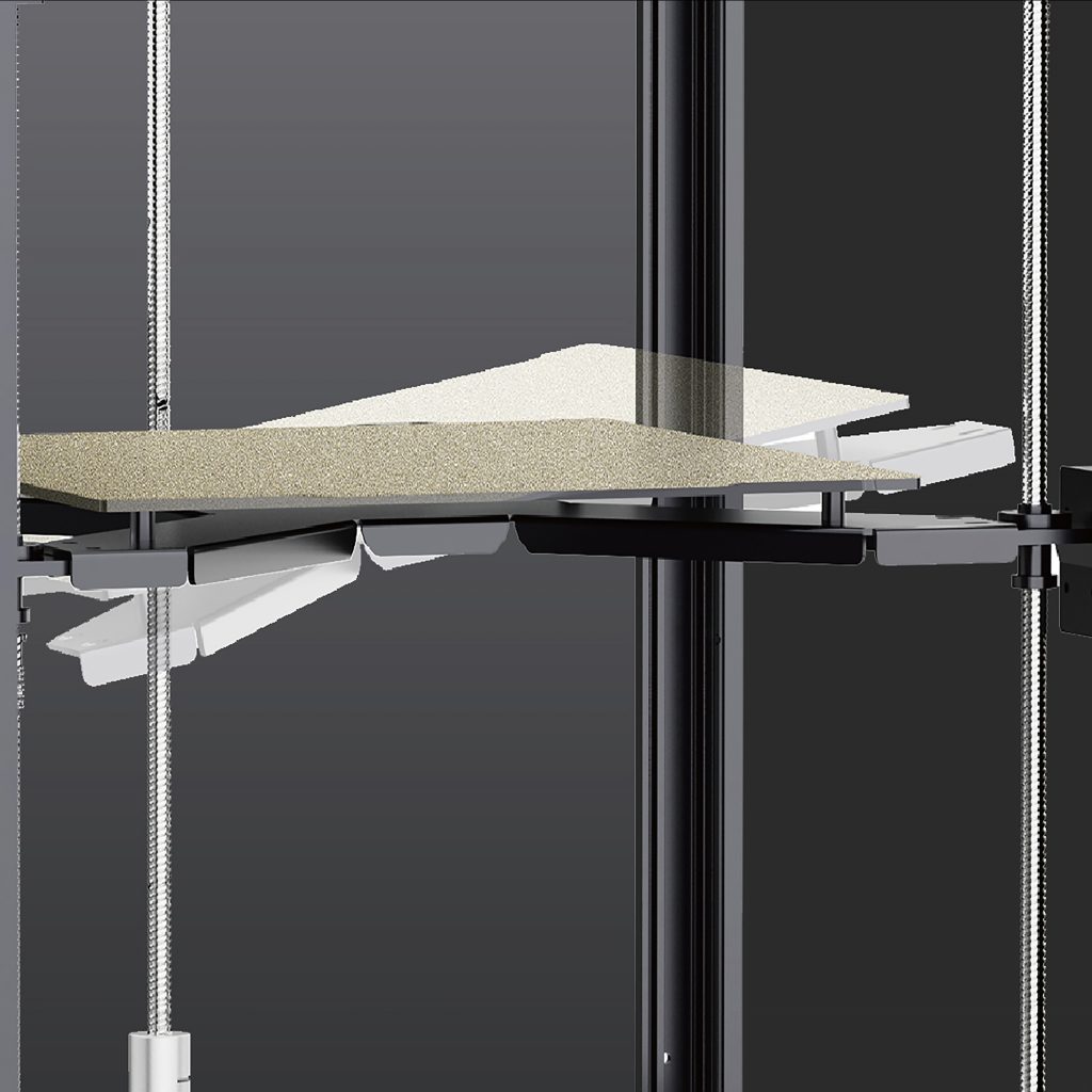 Akaar E1 — Z-Tilt Leveling with Mesh Bed